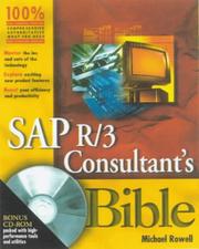 Front cover of SAP R/3 consultant's bible by Michael Rowell