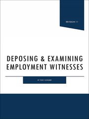 Cover of Deposing and Examining Employment Witnesses R11 by James Publishing