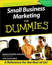 Cover of Small business marketing for dummies by Barbara Findlay Schenck