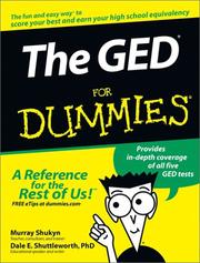 Cover of The GED for dummies by Murray Shukyn