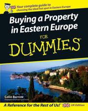 Cover of Buying a Property in Eastern Europe for Dummies by C. Barrow