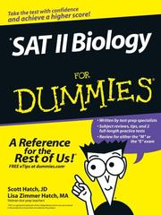 Front cover of SAT II biology for dummies by Lisa Zimmer Hatch