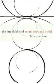 Cover of The Threefold Cord by Hilary Putnam
