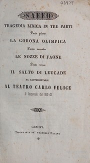 Cover of Saffo by Salvatore Cammarano