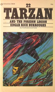 Front cover of Tarzan And The Foreign Legion (Ballantine 23859, #22) by Edgar Rice Burroughs