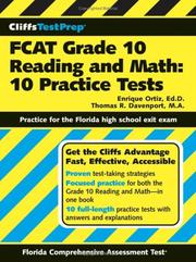 Front cover of CliffsTestPrep FCAT grade 10 reading and math by Enrique Ortiz
