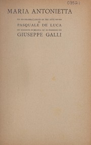 Cover of Maria Antonietta by Pasquale de Luca