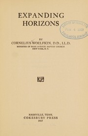 Cover of Expanding horizons by Cornelius Woelfkin