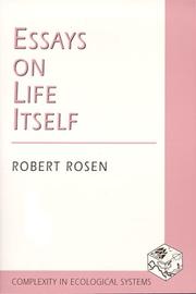 Cover of Essays on Life Itself by Robert Rosen