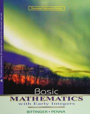Cover of Basic Mathematics with Early Integers by Judith A. Beecher
