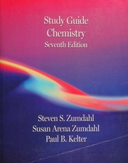 Front cover of Study guide for Chemistry, second edition [by] Steven S. Zumdahl by Paul B. Kelter