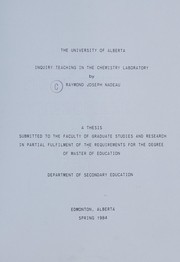 Front cover of Inquiry teaching in the chemistry laboratory by Raymond Joseph Nadeau