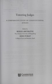 Front cover of Towering Judges by Iddo Porat