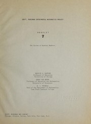 Front cover of Scott, Foresman experimental mathematics project (textbook) by Maurice L. Hartung