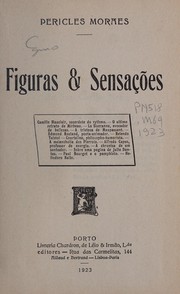 Cover of Figuras & sensa©ʹ©æes by Pericles Moraes