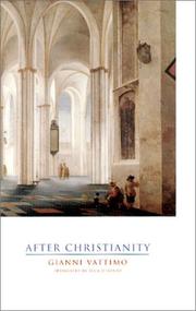 Cover of Dopo la cristianità by Gianni Vattimo