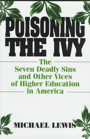 Cover of Poisoning the ivy by Michael Lewis
