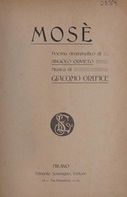 Cover of Mos©· by Angiolo Orvieto