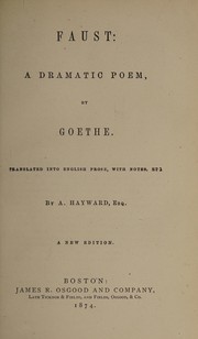 Cover of Faust by Johann Wolfgang von Goethe