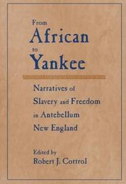 Front cover of From African to Yankee by Robert J. Cottrol