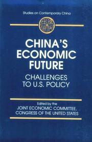 Cover of China's economic future by United States. Congress. Joint Economic Committee