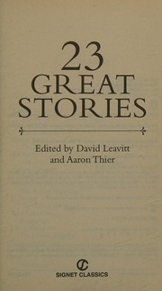 Cover of 23 Great Stories by David Leavitt