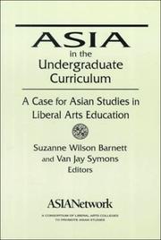 Front cover of Asia in the undergraduate curriculum by Van Jay Symons