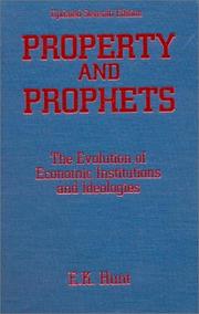 Cover of Property and prophets by E. K. Hunt