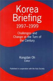 Front cover of Korea Briefing 1997-1999 by Kongdan Oh