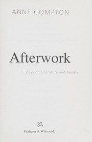 Cover of Afterwork by Anne Compton