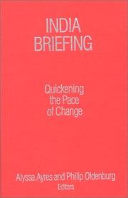 Cover of India Briefing by Philip Oldenburg