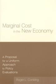 Cover of Marginal cost in the new economy by Roger L. Conkling