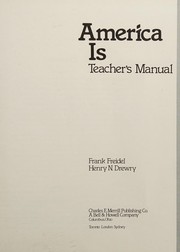 Front cover of america is teacher's manual by frank freidel and henry n. drewry