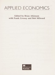 Cover of Applied economics by G. B. J. Atkinson