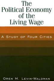 Cover of Political Economy Of The Living Wage by Oren M. Levin-Waldman