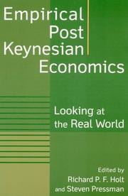 Front cover of Empirical post Keynesian economics by Richard P. F. Holt