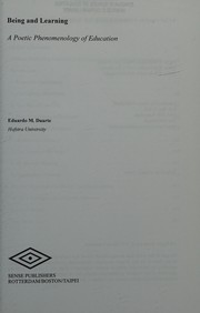 Cover of Being and Learning by Eduardo M. Duarte