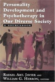 Front cover of Personality Development and Psychotherapy in Our Diverse Society by Javier Rafael Art