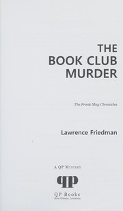 Front cover of The Book Club Murder by Lawrence Friedman