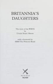 Cover of Britannia's Daughters by Ursula Stuart Mason