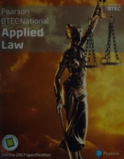 Front cover of BTEC National Applied Law Student Book + Active Book by Ann Summerscales