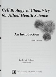 Cover of Cell Biology and Chemistry for Allied Health Science by Frederic C. Ross