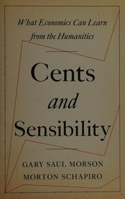 Cover of Cents and sensibility by Gary Saul Morson