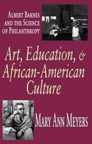 Front cover of Art, education, & African-American culture by Mary Ann Meyers