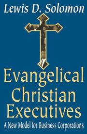 Cover of Evangelical Christian Executives by Lewis Solomon