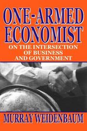 Cover of One-Armed Economist by Murray Weidenbaum