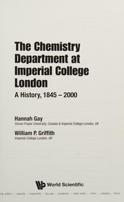 Front cover of Chemistry Department at Imperial College, London by Hannah Gay