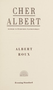 Cover of Cher Albert by Albert Roux