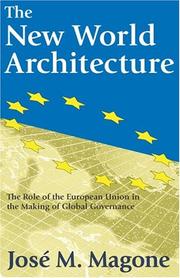 Front cover of The new world architecture by José M. Magone
