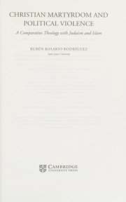 Front cover of Christian Martyrdom and Political Violence by Rubén Rosario Rodriguez